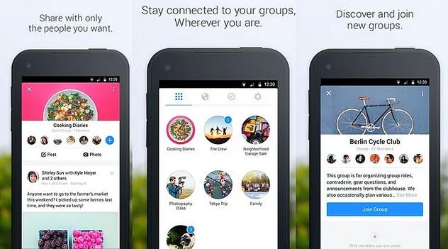 Facabook gruplar uygulamasını kullanıma sundu