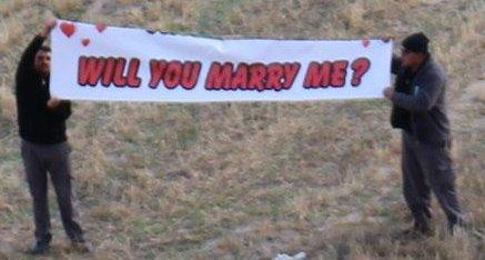 Sevgilisinden Wilma Elles'e balonda evlilik teklifi