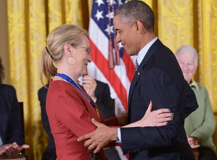 Obama: Meryl Streep'e aşığım bunu Michelle de biliyor