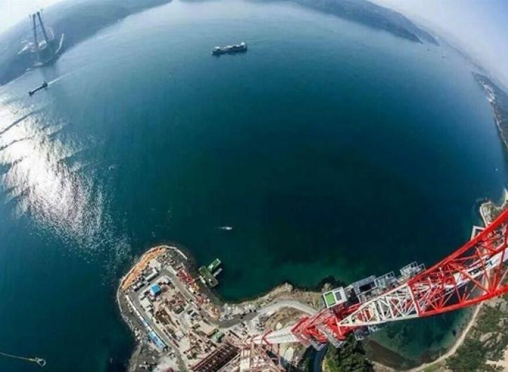 3. köprünün 322 metrelik ayakları tamamlandı