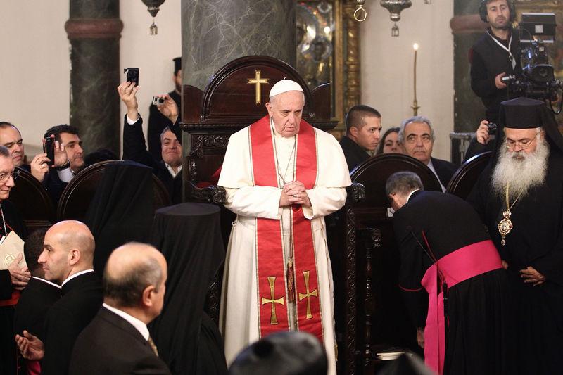 Papa, Fener Rum Patrikhanesi'ni ziyaret etti İZLE