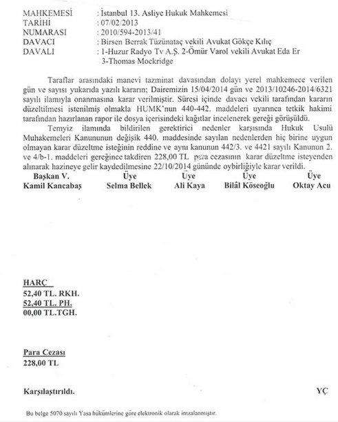 Berrak Tüzünataç'ın balkonda öpüşme davasında karar çıktı