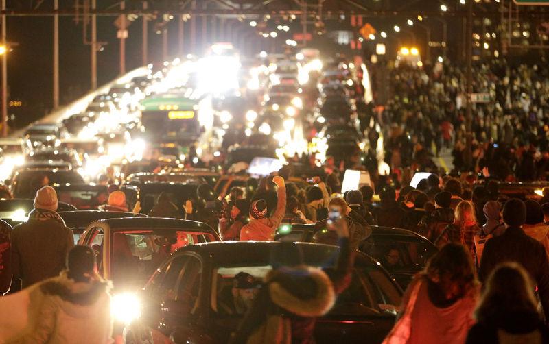 Polis şiddeti protestoları New York'a yayıldı