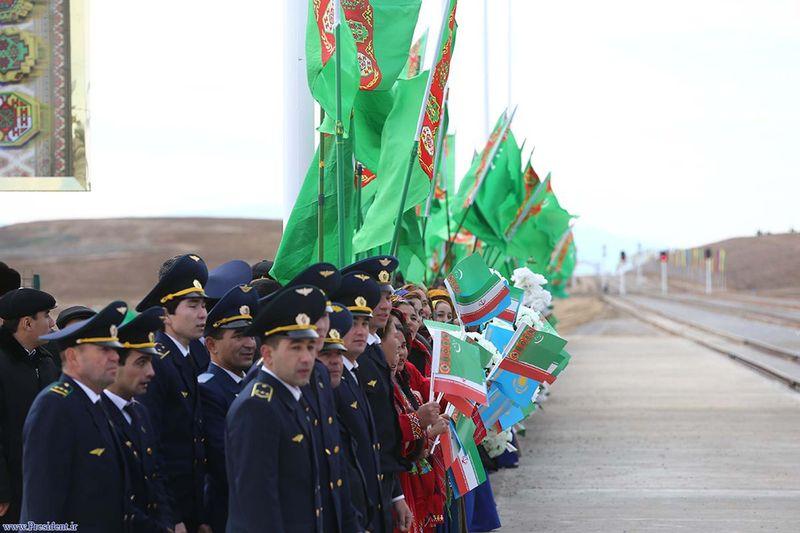 İran-Türkmenistan-Kazakistan demiryolu hattı açıldı