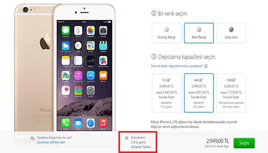 iPhone'ların teslimat süreleri kısaldı