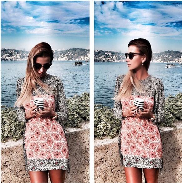 Özge Ulusoy Sabancıların yalısında