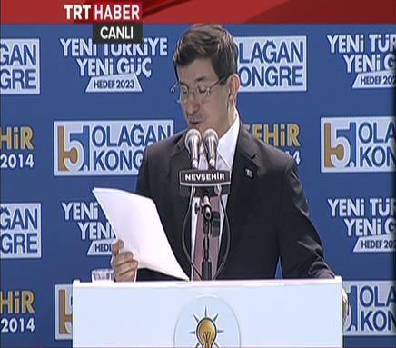 Başbakan Davutoğlu'nun Nevşehir konuşması