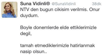 NTV Suna Vidinli ile yollarını ayırdı