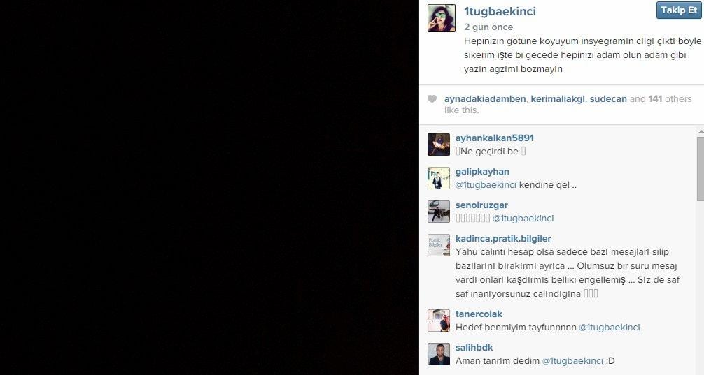 Tuğba Ekinci: Küfürleri ben yazdım