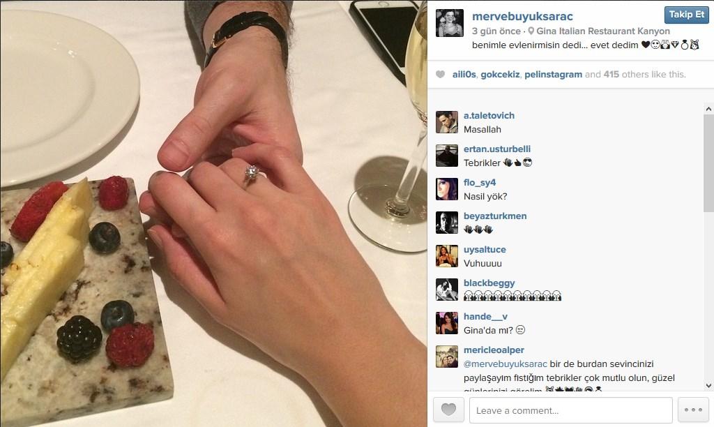 Merve Büyüksaraç evleniyor