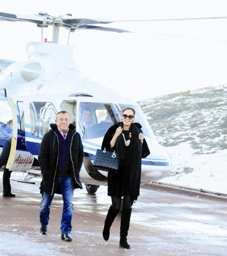 Ali Ağaoğlu Rus sevgilisiyle Uludağ'da