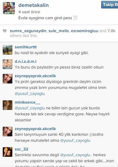 Demet Akalın'ın ayağına cam battı