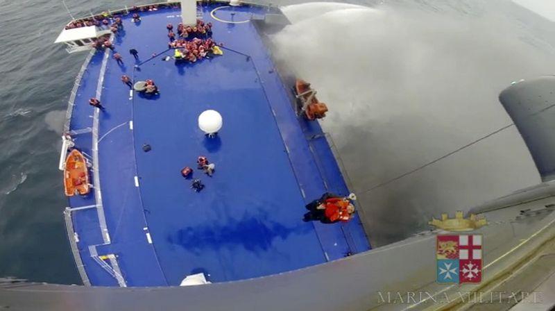 Yanan İtalyan gemisinden kurtarılan Türklerden açıklama