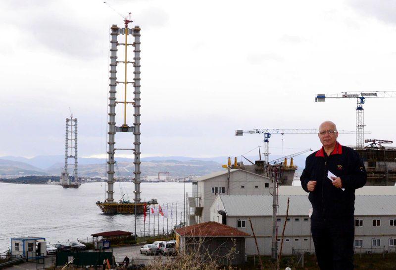 Körfez Köprüsü'nün ayakları 252 metreye ulaştı