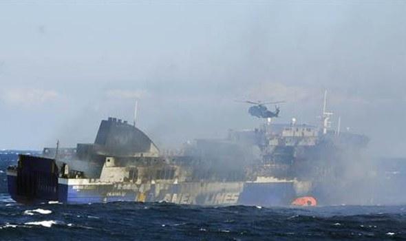 Yanan İtalyan gemisinde son durum