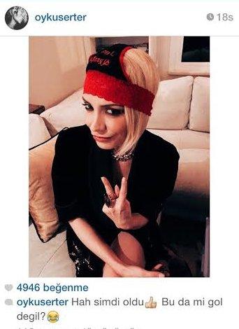 Öykü Serter kafasına tanga geçirdi