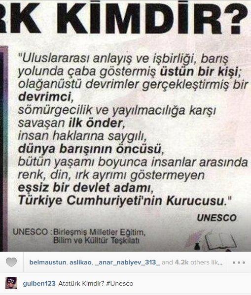 Gülben Ergen'den Atatürk'lü kandil mesajı