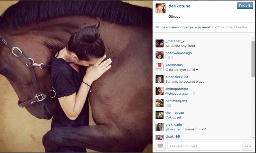 Derya Tuna'nın at sevgisi