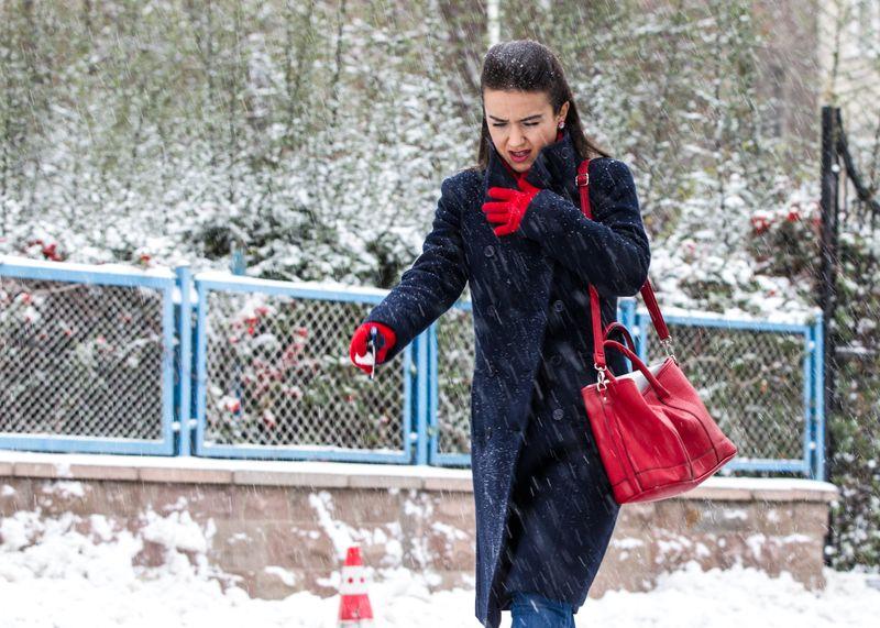 Ankara'da kar var tatil yok