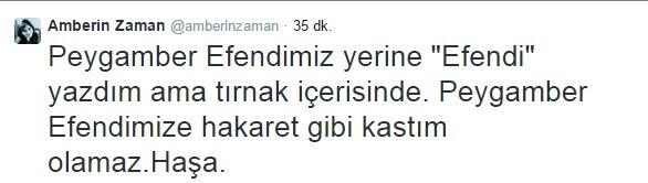 Amberin Zaman'dan tepki çeken tweet