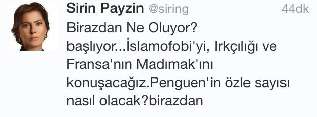Şirin Payzın'dan Fransa'nın Madımak'ı tweet'i