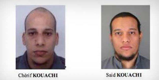 Charlie Hebdo zanlıları ile polis arasında kovalamaca