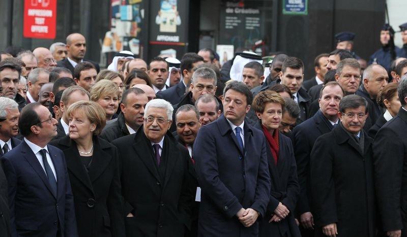 Dünya liderleri teröre karşı Paris'te İZLE