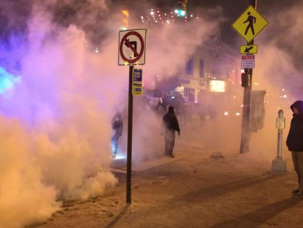 Amerika'da taraftara biber gazlı müdahale İZLE