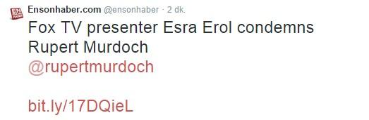 Esra Erol patronu Murdoch'ı eleştirdi İZLE