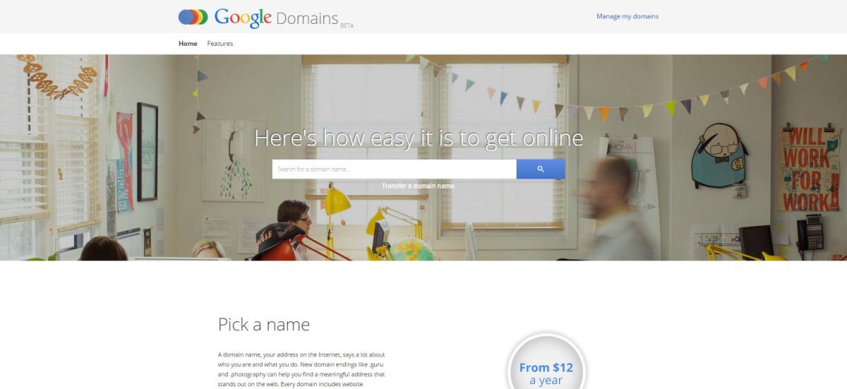 Google domain işine girdi