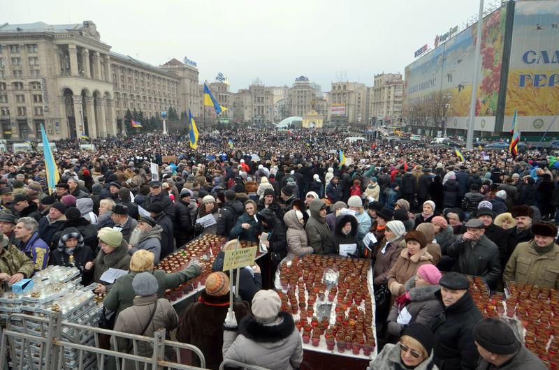 Ukrayna'da barış yürüyüşü yapıldı