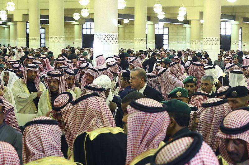 Cumhurbaşkanı Erdoğan Kral Abdullah'ın cenazesine katıldı