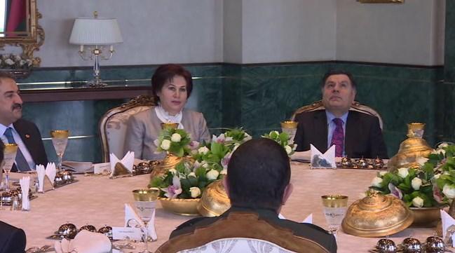 Erdoğan Cumhurbaşkanlığı Sarayı’nda öğle yemeği verdi