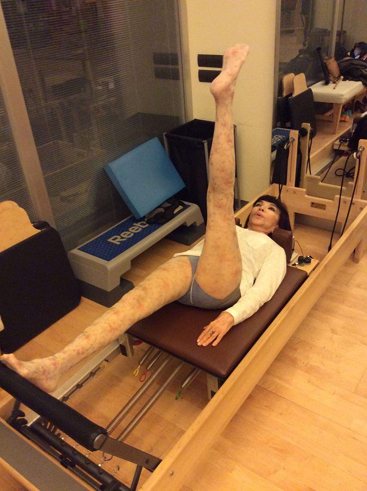 Gülriz Sururi'nin pilates keyfi