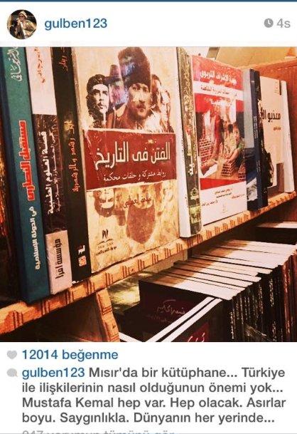 Gülben Ergen'in Atatürk paylaşımı tepki çekti