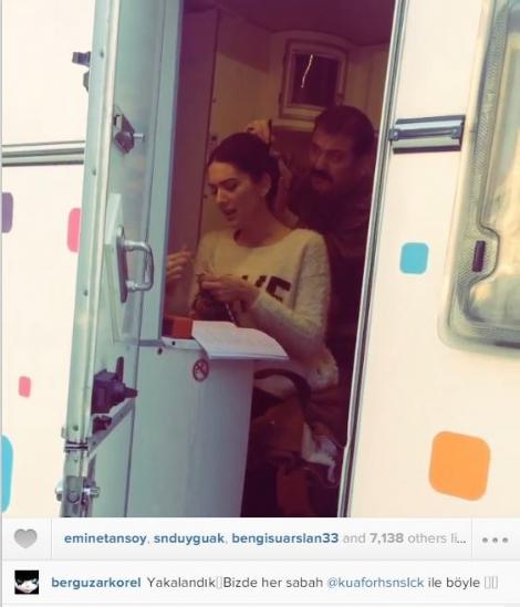 Bergüzar Korel'in set hali