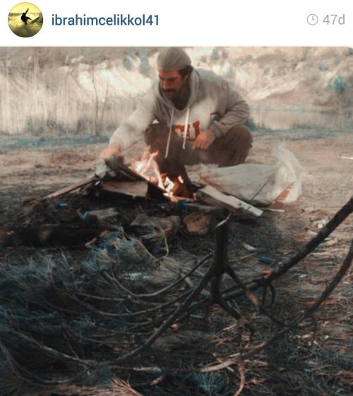 İbrahim Çelikkol kendini doğaya attı