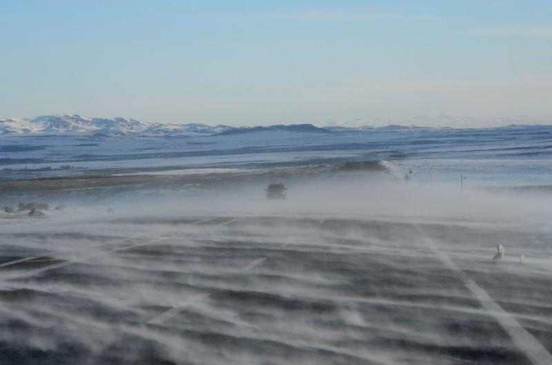 Kars'ta tipi ve fırtına