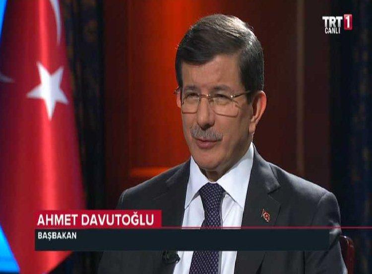 Başbakan Ahmet Davutoğlu TRT Haber'de