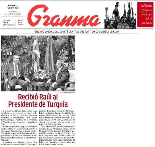 CHP Erdoğan'ın Küba fotoğrafını eleştirdi