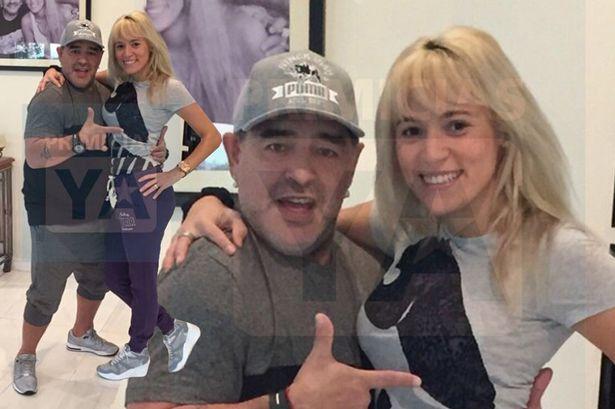 Maradona 24'lük sevgilisi için estetik yaptırdı