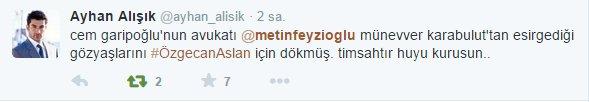 Metin Feyzioğlu'na Özgecan tepkisi