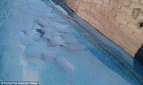 Rusya'da mavi kar yağdı