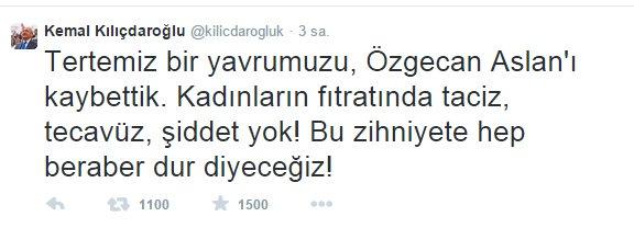 Kılıçdaroğlu Özgecan'ı siyaset malzemesi yaptı