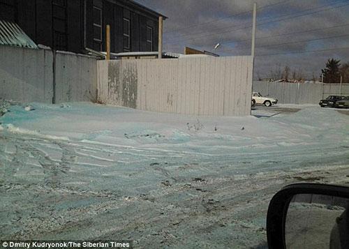 Rusya'da mavi kar yağdı