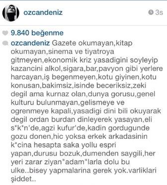 Özcan Deniz'den çok sert Özgecan tepkisi