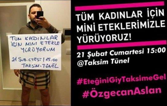 Özgecan Aslan için etekli eylem çağrısı