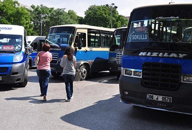 Ankara'daki minibüslere kameralı takip sistemi