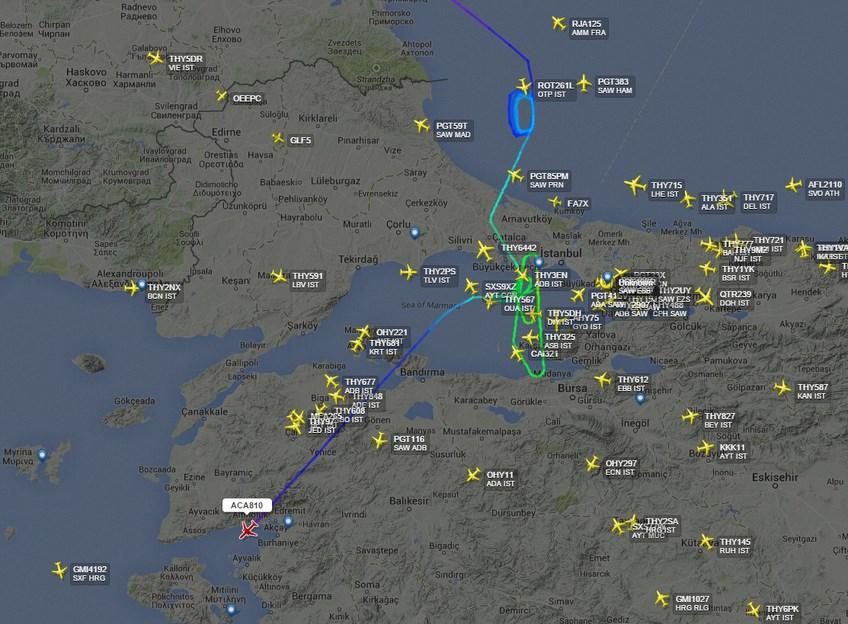 İstanbul'un hava trafiğinde aksama