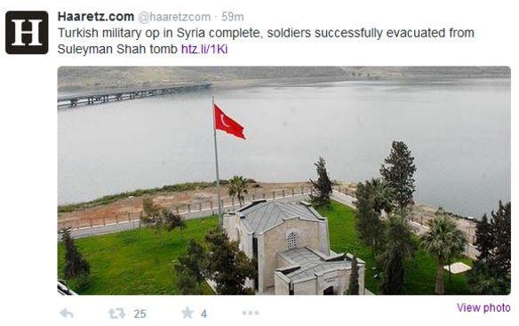 Dış basında Süleyman Şah operasyonu